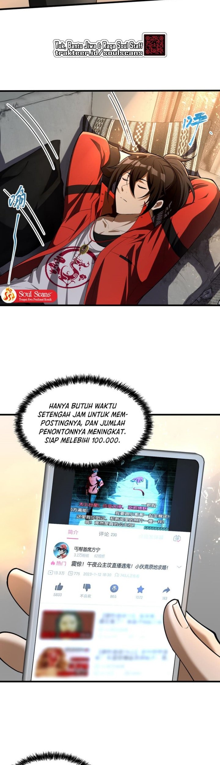 During The Live Streaming, I Proposed To A Female Ghost Chapter 3 Gambar 37