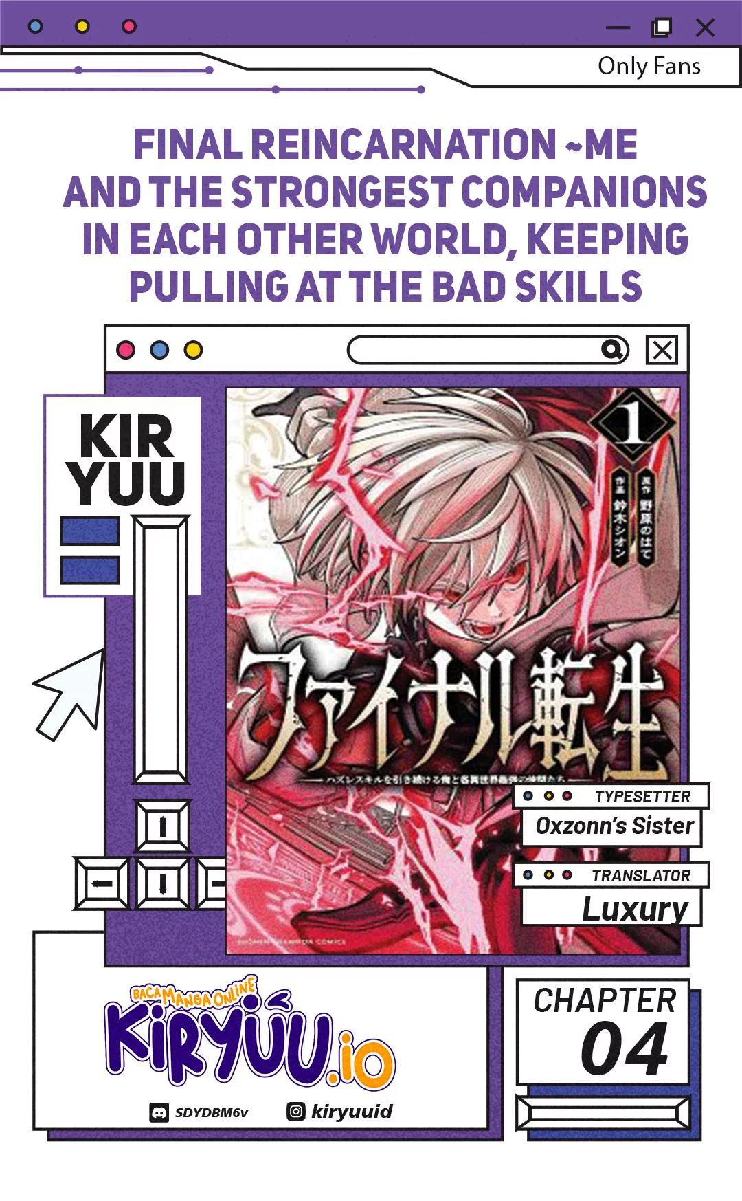 Baca Komik Final Reincarnation ~Me and the Strongest Companions in Each Other World, Keeping Pulling at the Bad Skills~ Chapter 4 Gambar 1