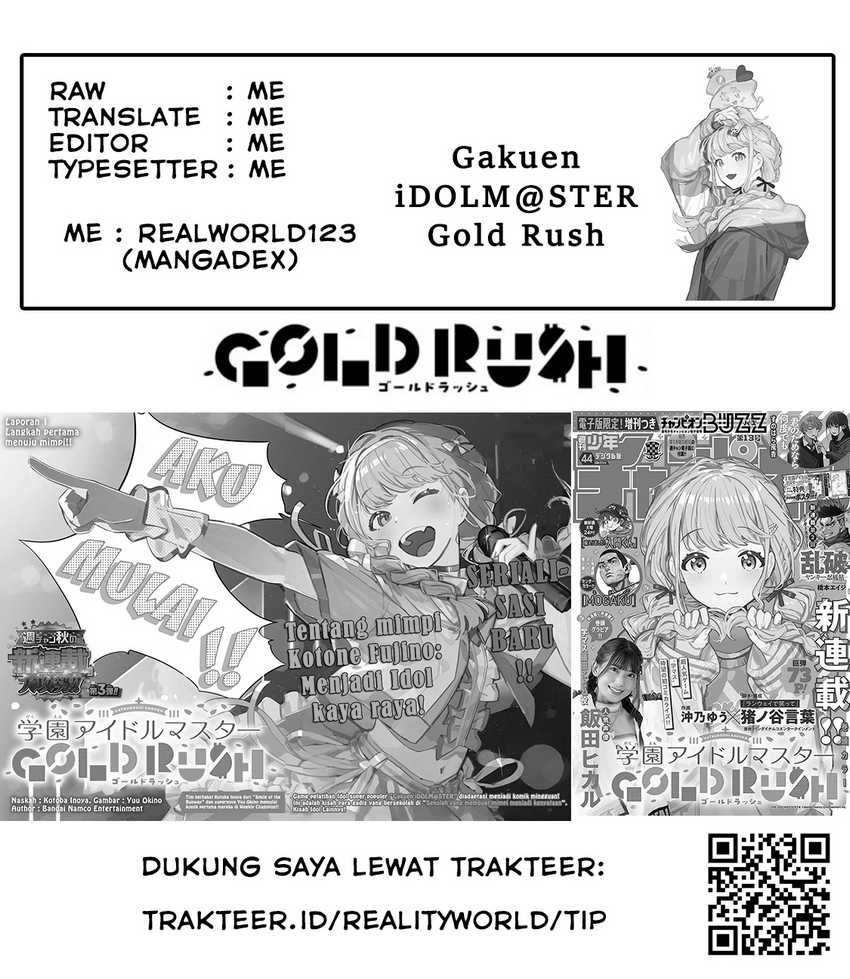 Gakuen Idolm@ster Gold Rush Chapter 11 Gambar 21