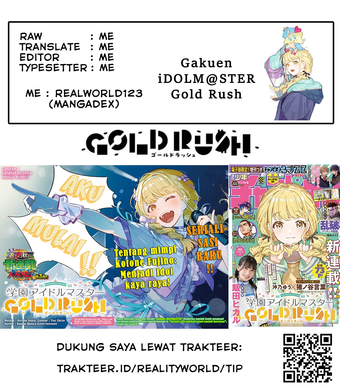 Gakuen Idolm@ster Gold Rush Chapter 33 Gambar 20