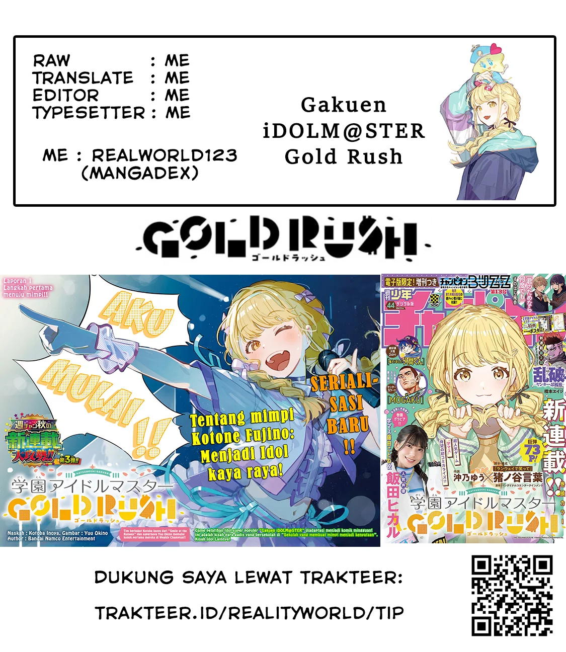 Gakuen Idolm@ster Gold Rush Chapter 37 Gambar 21