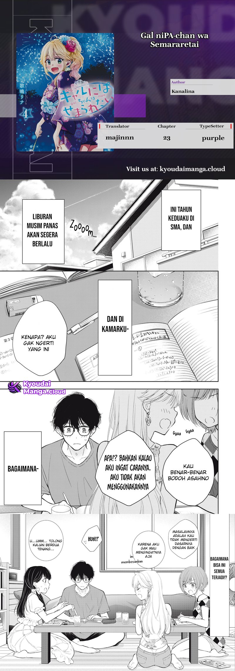 Baca Komik Gal niPA-chan wa Semararetai Chapter 23 Gambar 1