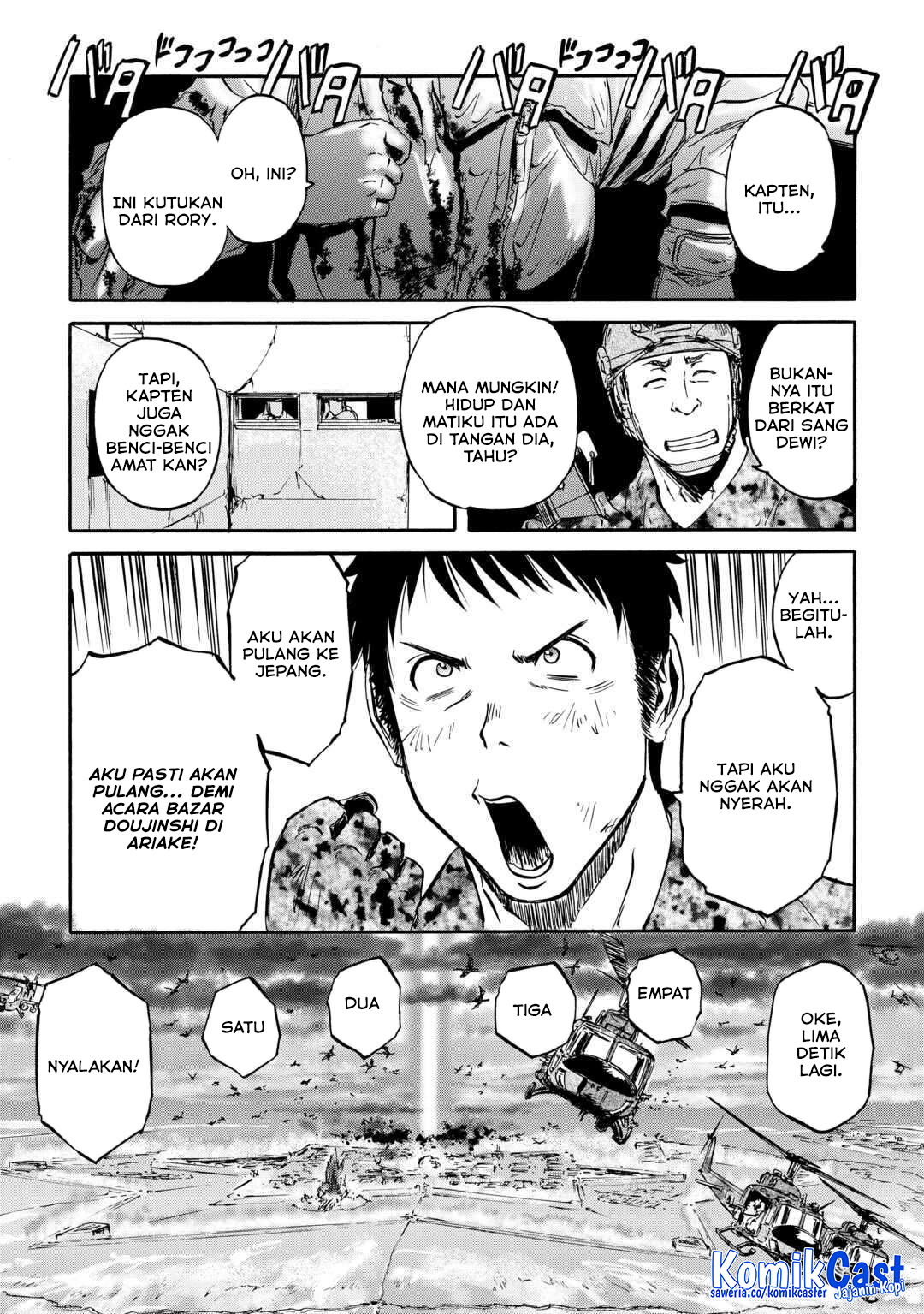 Gate – Jietai Kare no Chi nite Kaku Tatakeri Chapter 143 Gambar 31