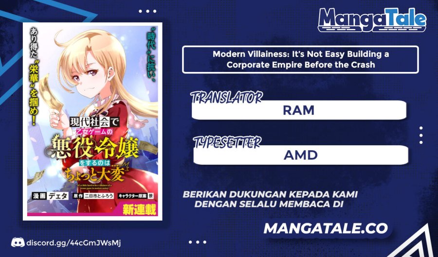 Baca Komik Gendai Shakai de Otome Game no Akuyaku Reijou wo suru no wa Chotto Taihen Chapter 2.1 Gambar 1