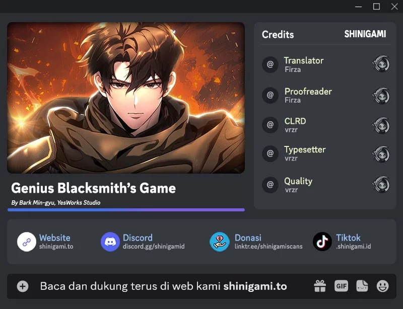 Baca Komik Genius Blacksmith’s Game Chapter 12 Gambar 1