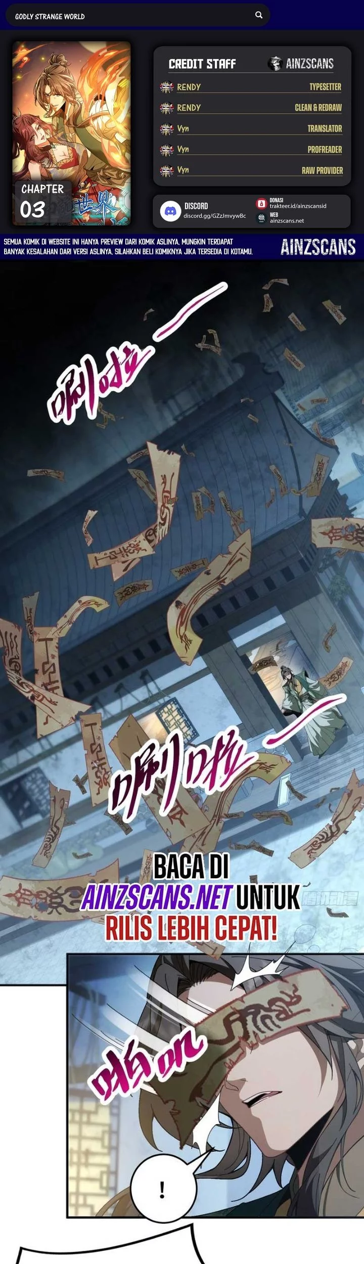 Baca Komik Godly Strange World, I Possess Unique Enlightment Chapter 3 Gambar 1