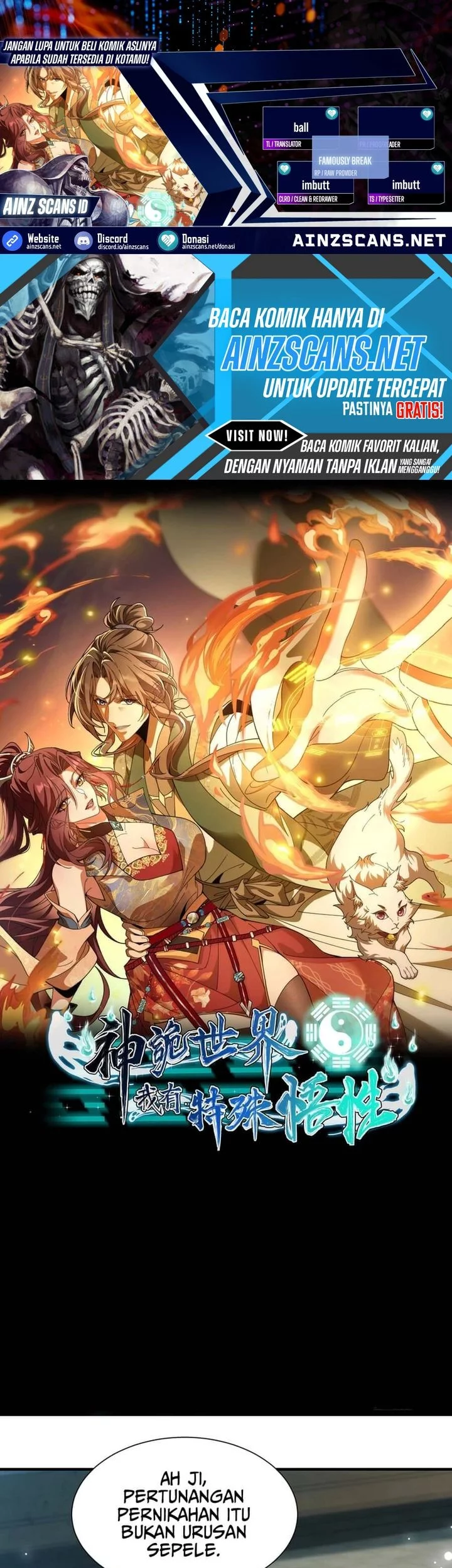 Baca Komik Godly Strange World, I Possess Unique Enlightment Chapter 4 Gambar 1