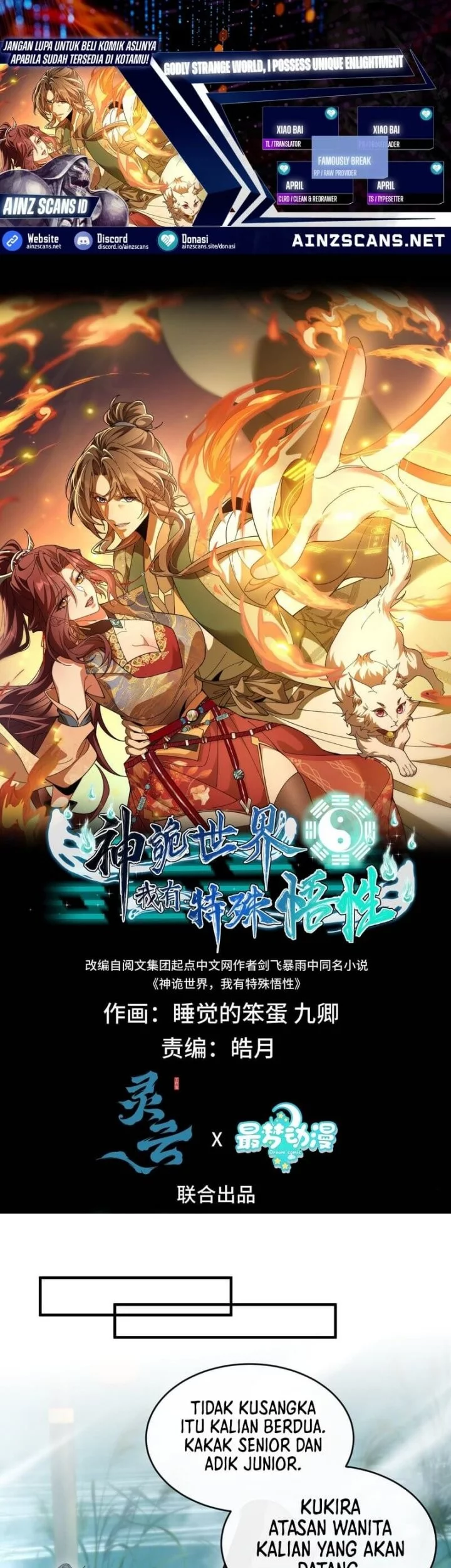 Baca Komik Godly Strange World, I Possess Unique Enlightment Chapter 8 Gambar 1