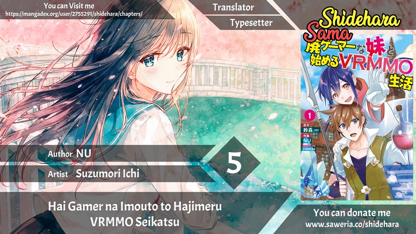 Baca Komik Hai Gamer na Imouto to Hajimeru VRMMO Seikatsu Chapter 5 Gambar 1