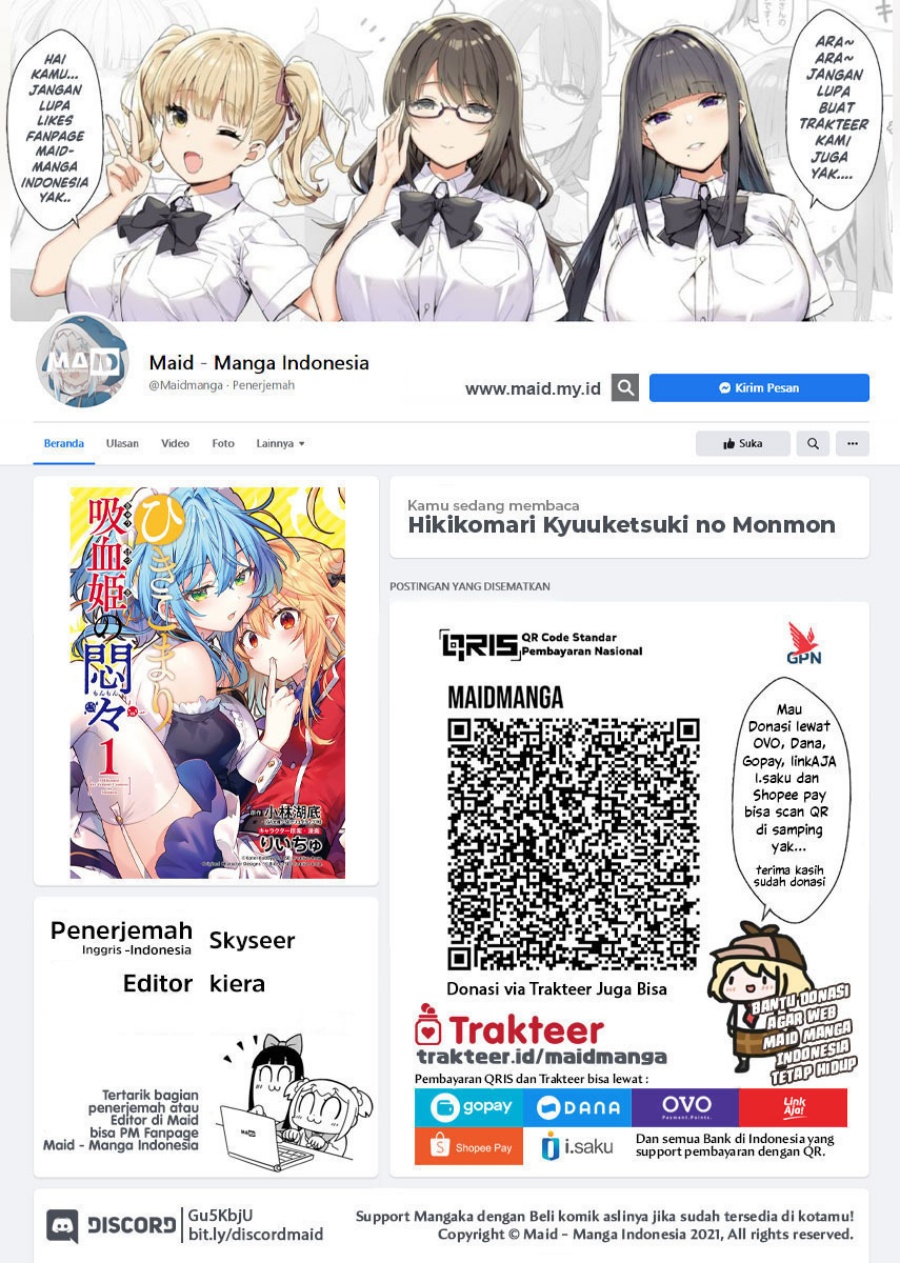 Baca Hikikomari Kyuuketsuki no Monmon Chapter 16 Gambar 2