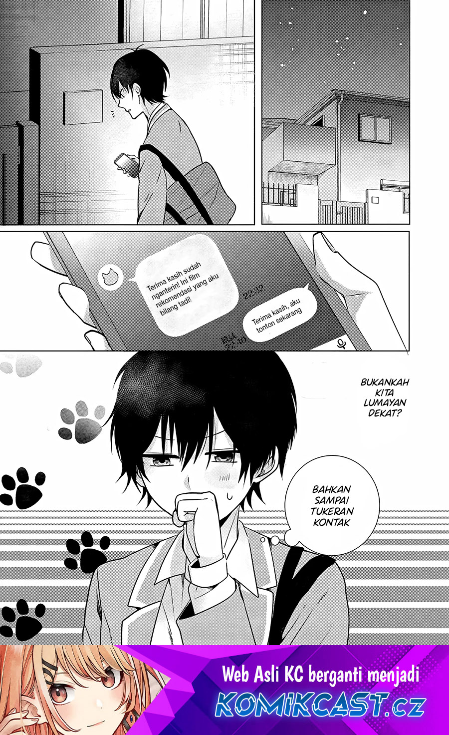 Baca Komik Houkago, Famiresu de, Kurasu no Ano Ko to Chapter 2.1 Gambar 1