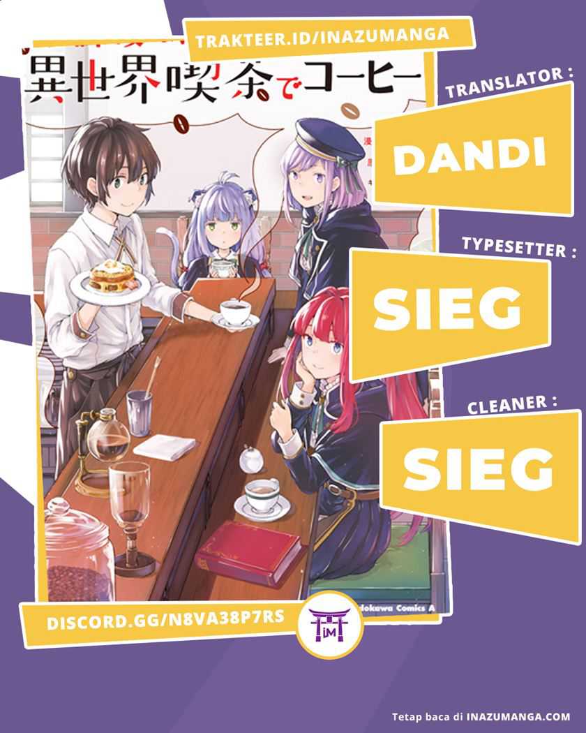 Baca Komik Houkago wa, Isekai Kissa de Coffee wo Chapter 3 Gambar 1