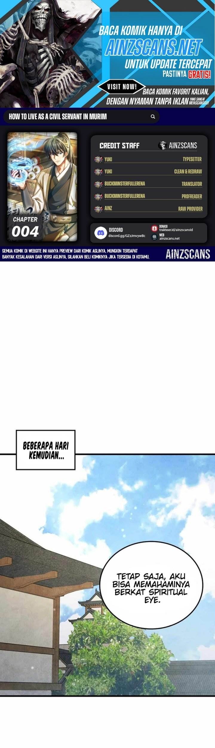 Baca Komik How to Live as a Civil Servant in Murim Chapter 4 Gambar 1