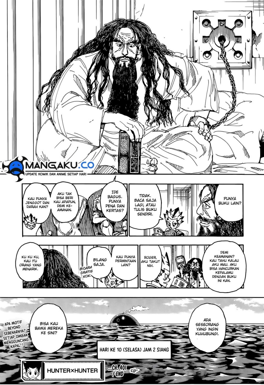 Hunter x Hunter Chapter 401 Gambar 21