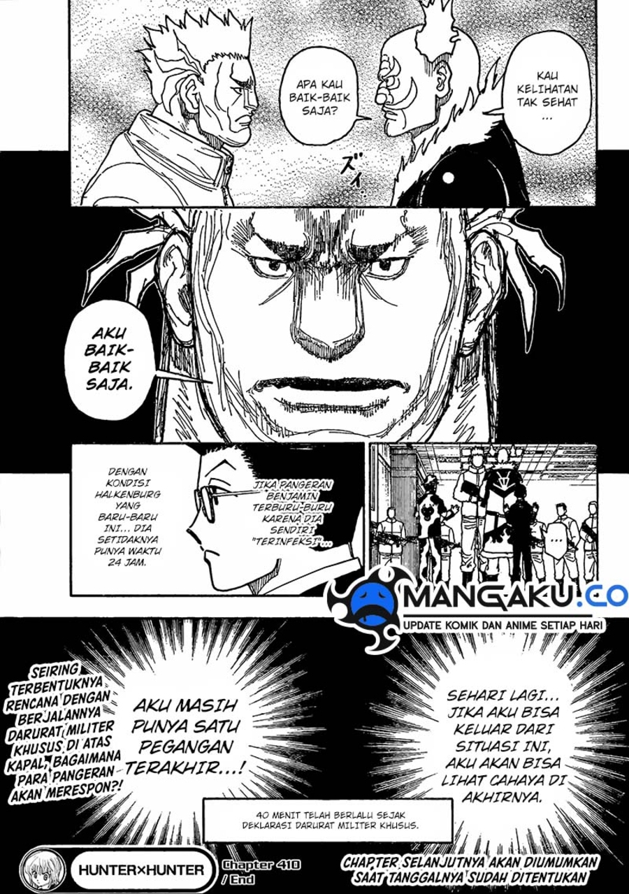 Hunter x Hunter Chapter 410 Gambar 17