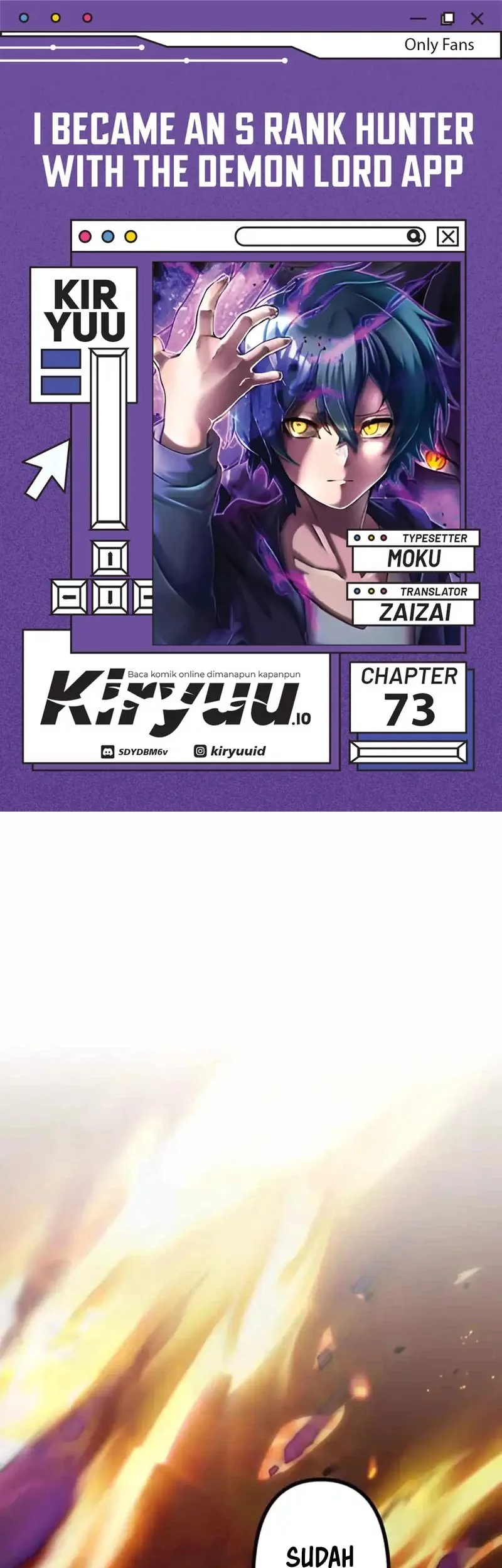 Baca Komik I Became an S-Rank Hunter With the Demon Lord App Chapter 73 Gambar 1