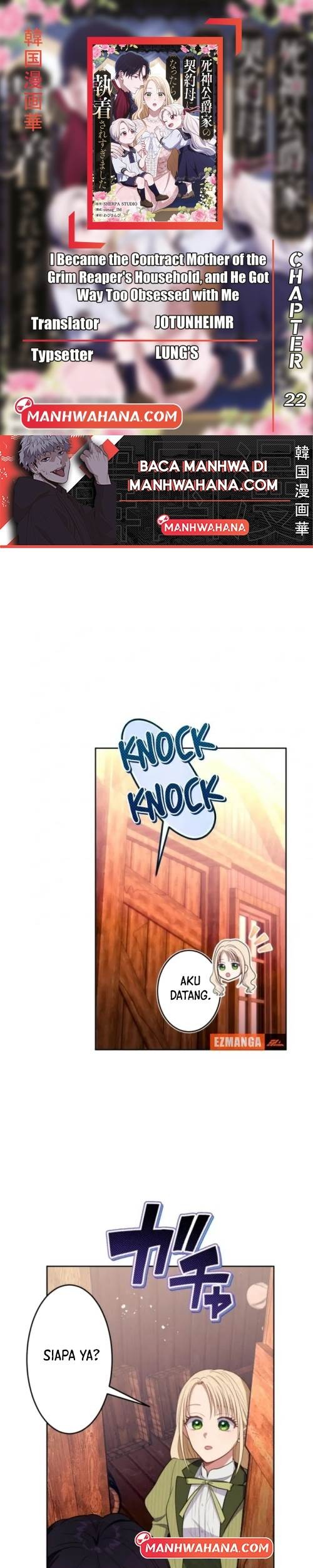 Baca Komik I Became the Contract Mother of the Grim Reaper Duke’s Family and They Became Obsessed With Me Chapter 22 Gambar 1