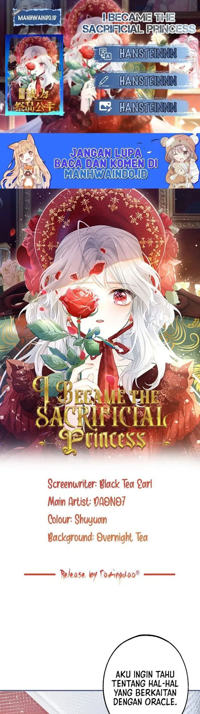 Baca Komik I Became the Sacrificial Princess Chapter 43 Gambar 1