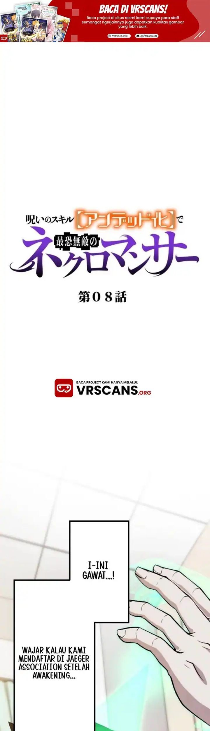 Baca Komik I Became the Ultimate Necromancer Through the Cursed Skill: Undeadification Chapter 8 Gambar 1