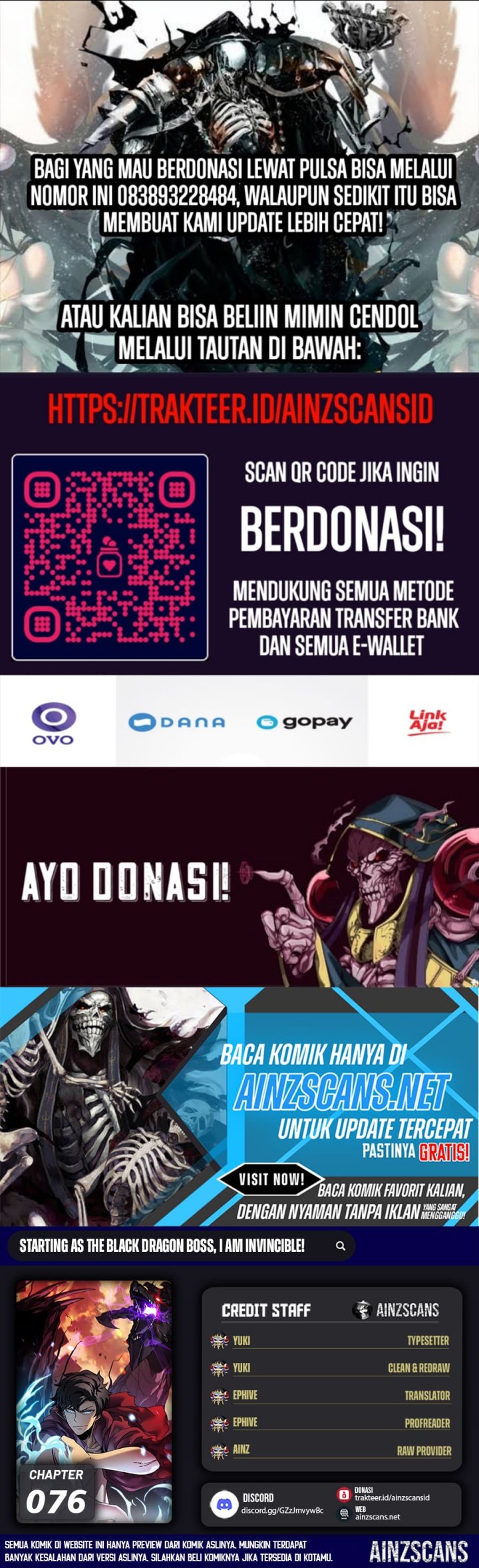 Baca Komik I Become Invincible Black Dragon Boss At The Start Chapter 76 Gambar 1