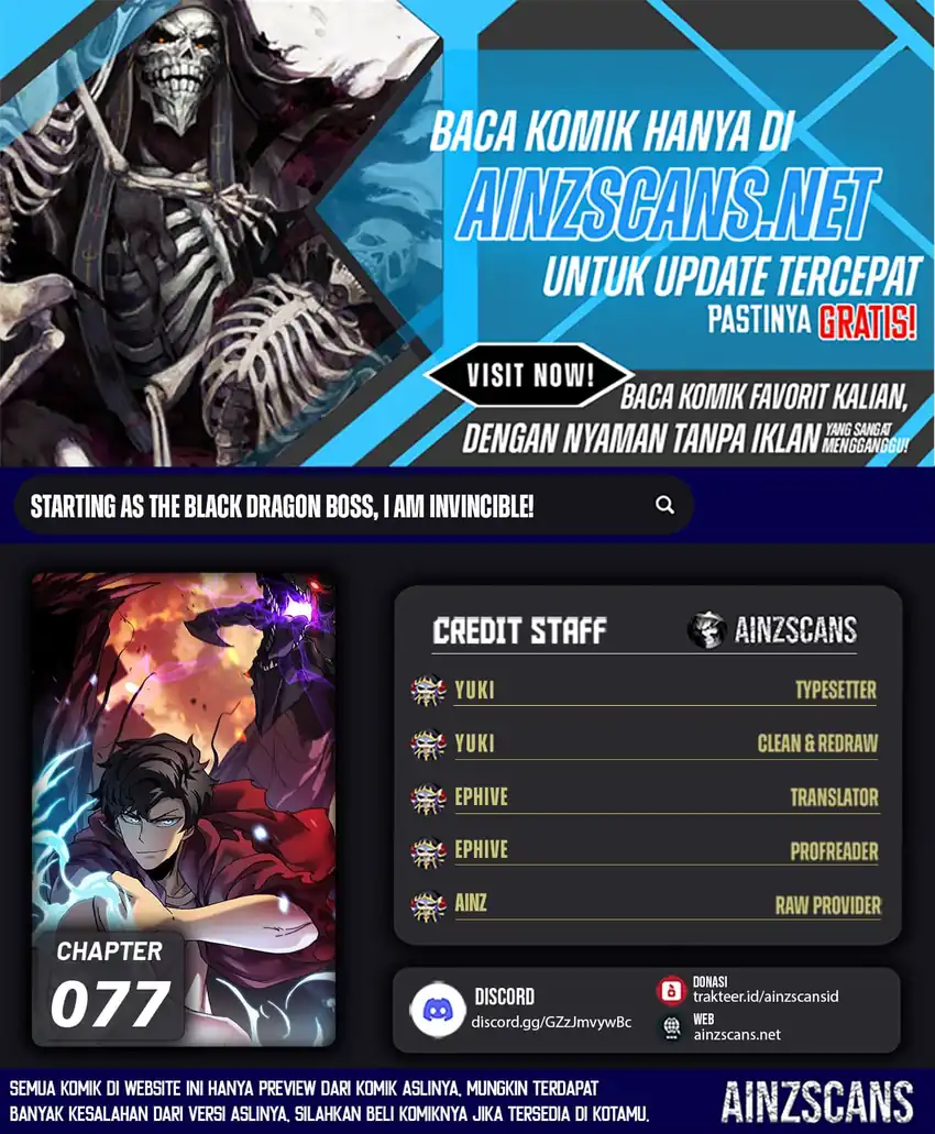 Baca Komik I Become Invincible Black Dragon Boss At The Start Chapter 77 Gambar 1