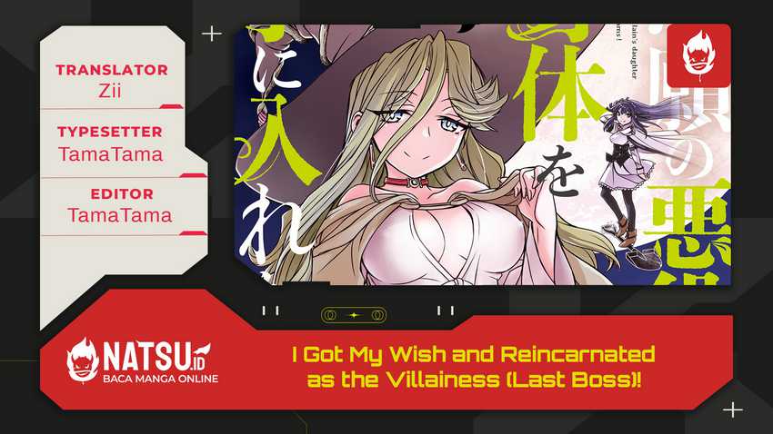 Baca Komik I Got My Wish and Reincarnated as the Villainess (Last Boss)! Chapter 3 Gambar 1