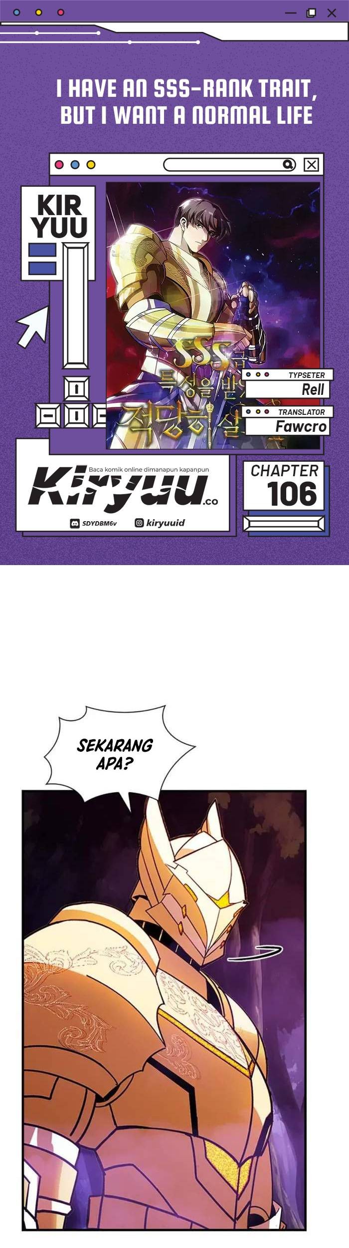 Baca Komik I have an SSS-rank Trait, but I want a Normal Life Chapter 106 Gambar 1