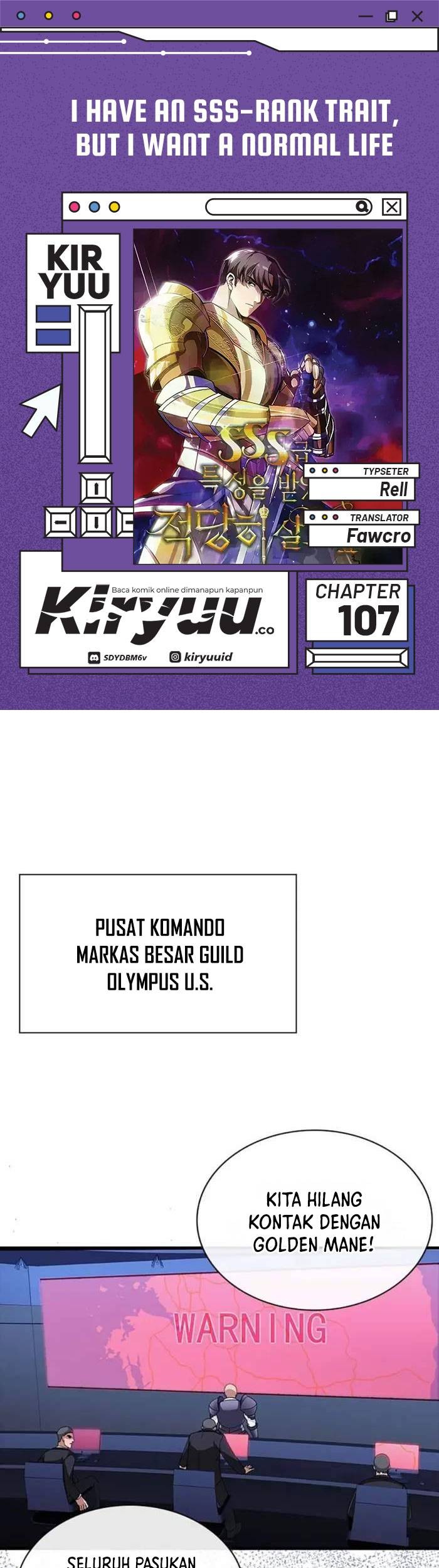 Baca Komik I have an SSS-rank Trait, but I want a Normal Life Chapter 107 Gambar 1