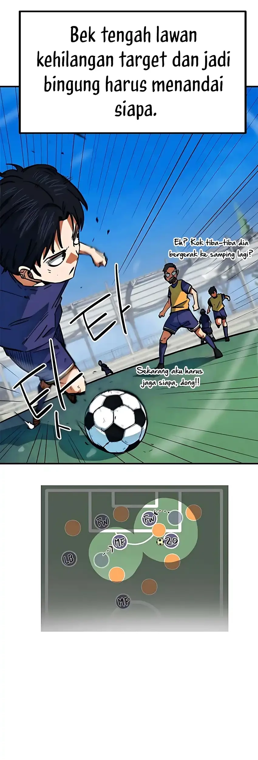 I’m Being Misunderstood as a Soccer Genius Chapter 46 Gambar 88