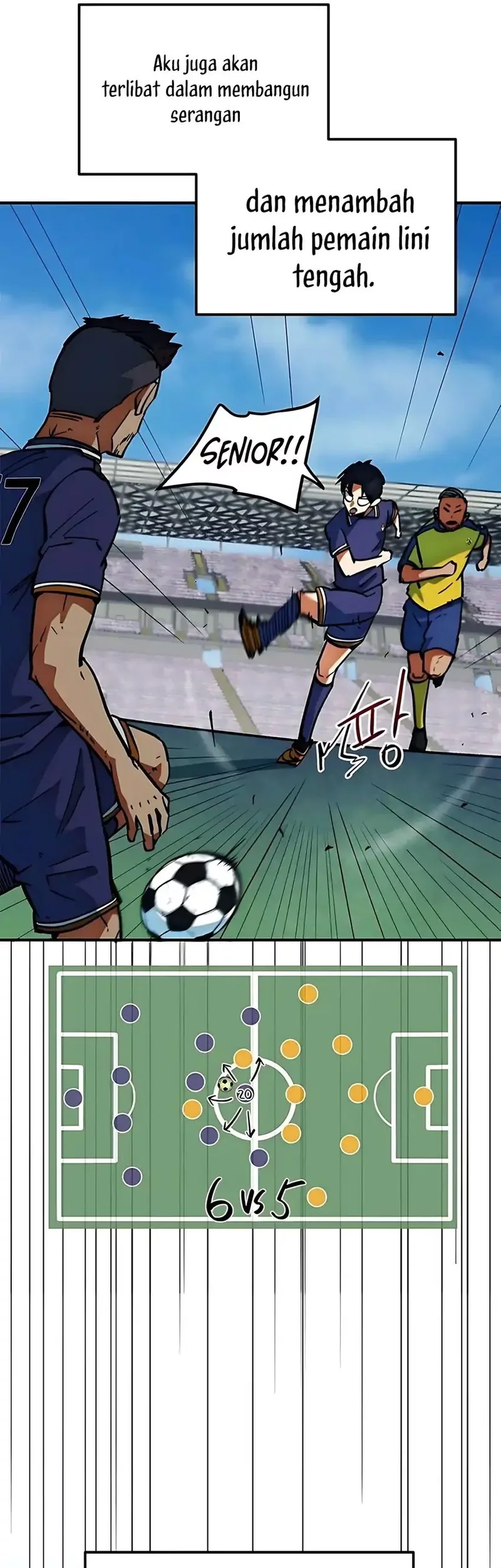 I’m Being Misunderstood as a Soccer Genius Chapter 47 Gambar 48