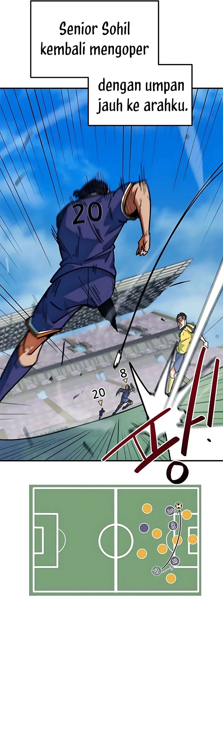 I’m Being Misunderstood as a Soccer Genius Chapter 48 Gambar 56