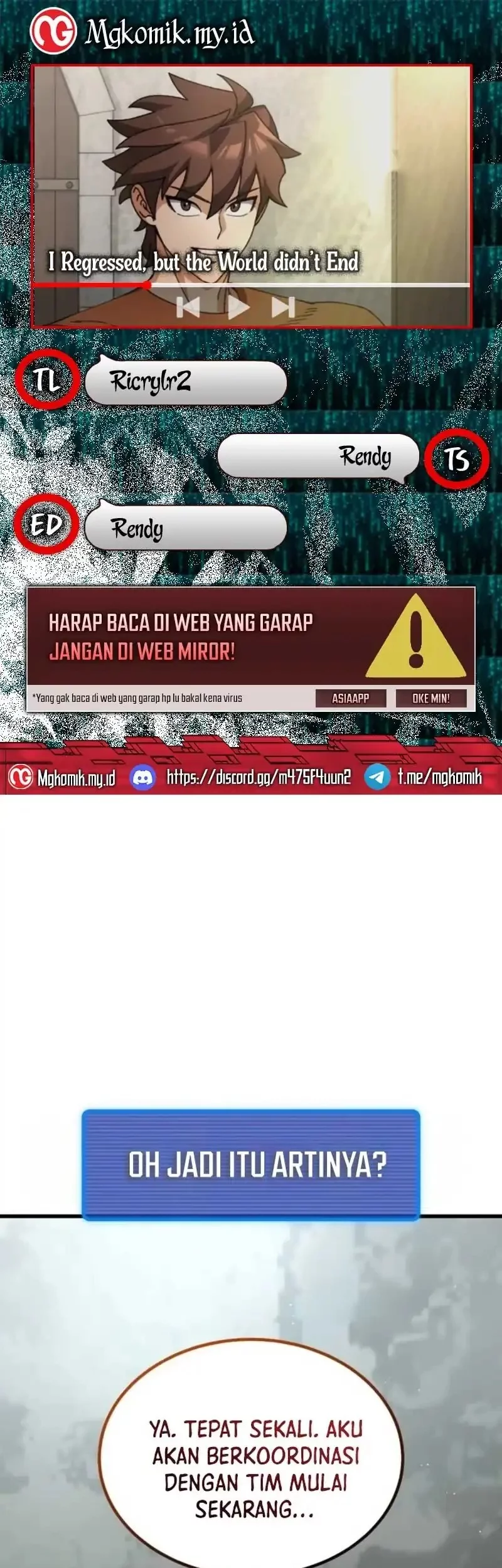 Baca Komik I Regressed, but the World didn’t End Chapter 33 Gambar 1