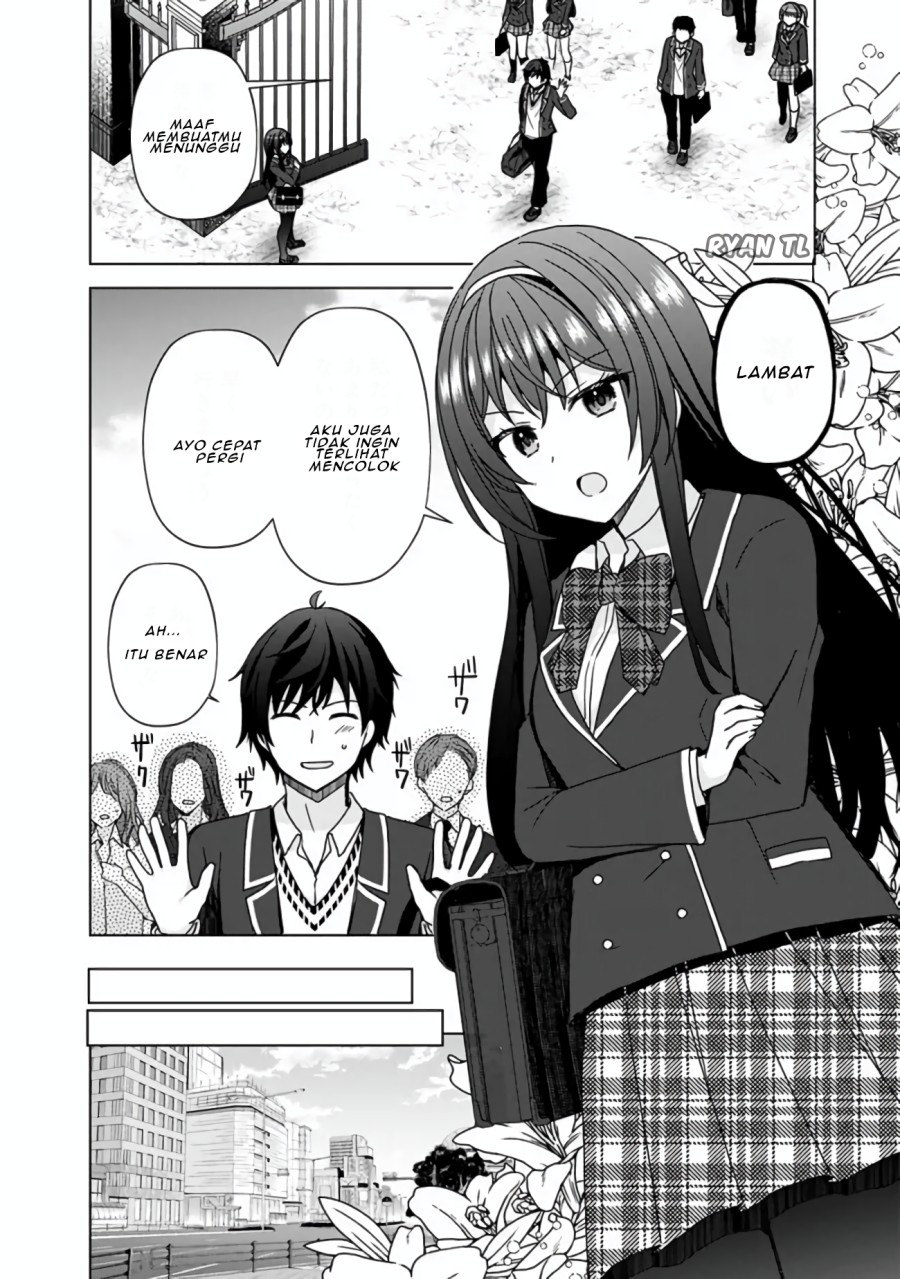 Iinazuke ga Dekita to Omottara, Sono Iinazuke ga Gakkou de Yuumei na “Akuyaku Reijou” Dattan dakedo, Dou Sureba Ii? Chapter 2.1 Gambar 9