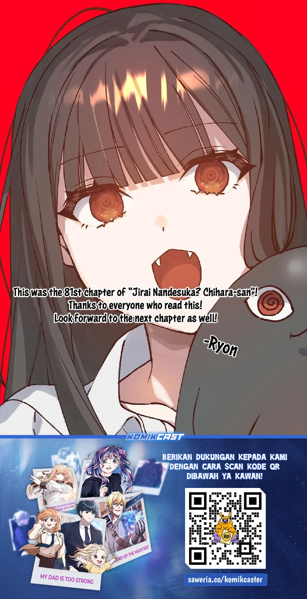 Jirai nandesu ka? Chihara-san (That Girl Is Cute… But Dangerous?) Chapter 81 Gambar 16