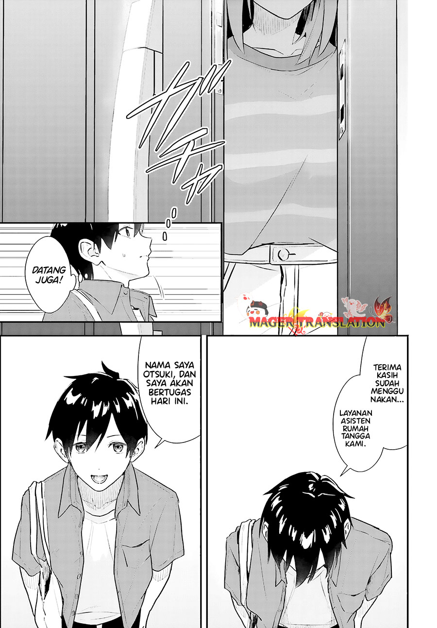 Kajidaikou no Arbeit wo Hajimetara Gakuen Ichi no Bishoujo no Kazoku ni Kiniirarechaimashita Chapter 1 Gambar 19