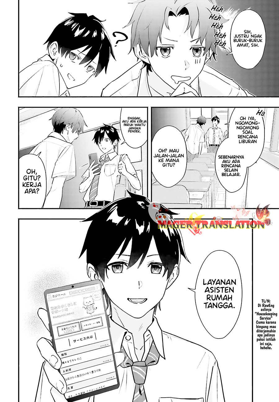 Kajidaikou no Arbeit wo Hajimetara Gakuen Ichi no Bishoujo no Kazoku ni Kiniirarechaimashita Chapter 1 Gambar 8