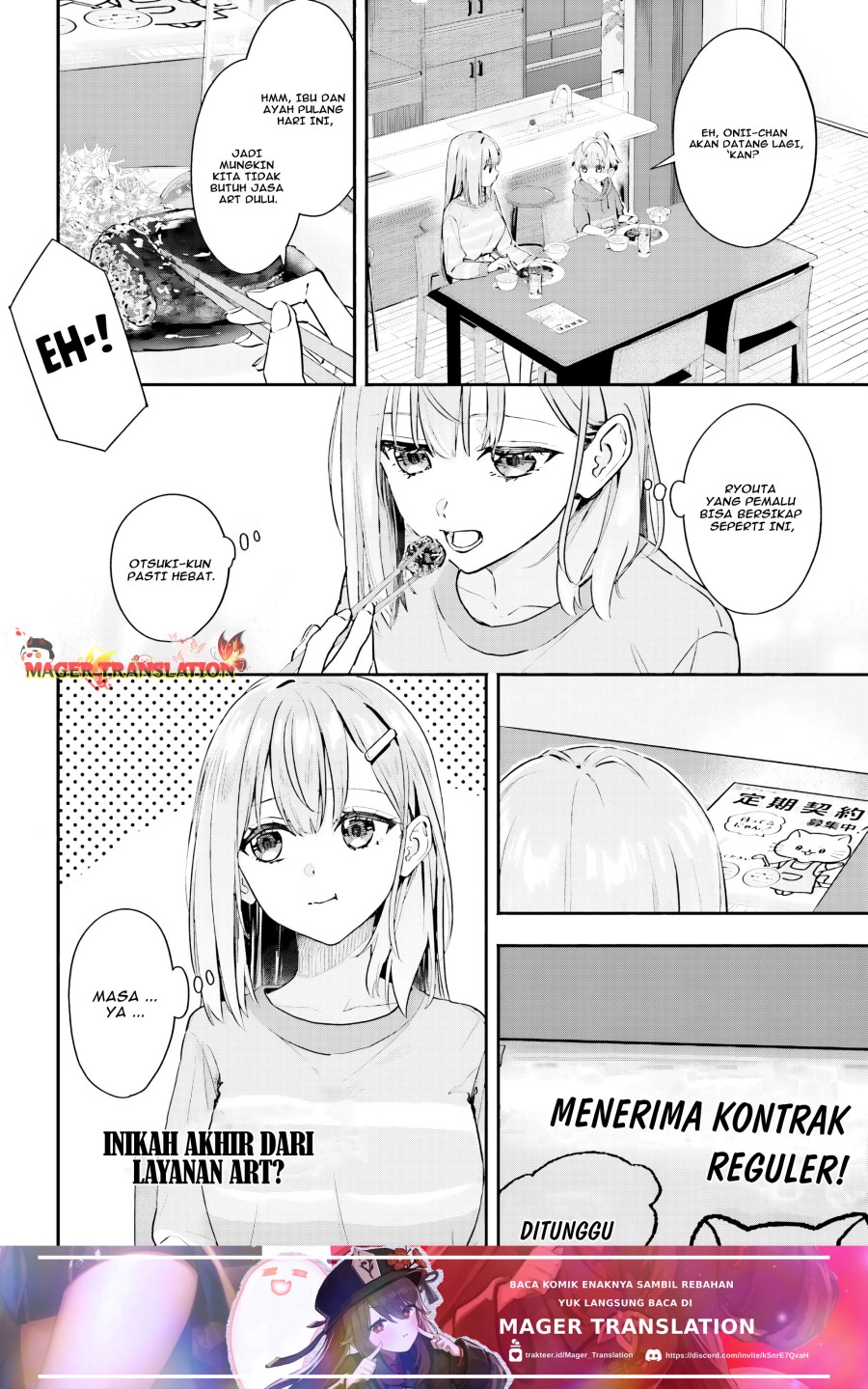Kajidaikou no Arbeit wo Hajimetara Gakuen Ichi no Bishoujo no Kazoku ni Kiniirarechaimashita Chapter 2 Gambar 25