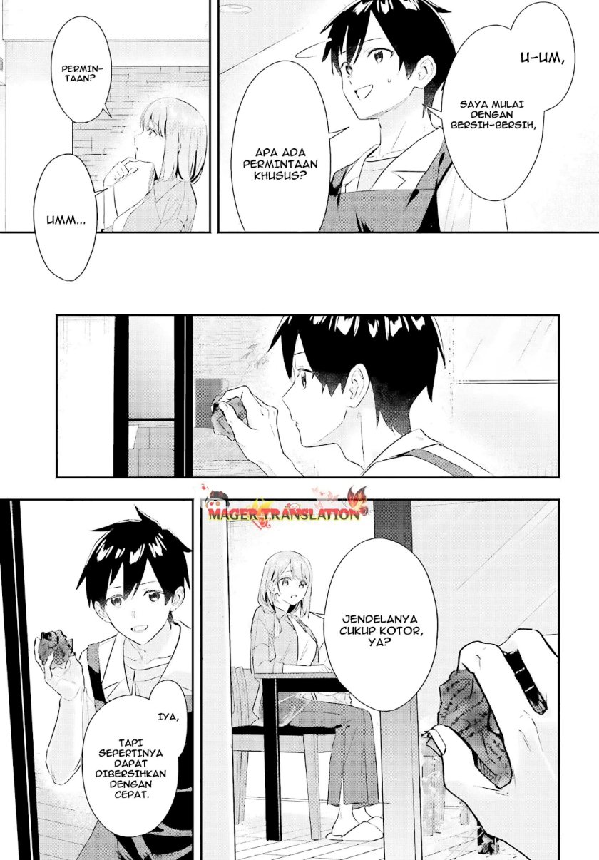 Kajidaikou no Arbeit wo Hajimetara Gakuen Ichi no Bishoujo no Kazoku ni Kiniirarechaimashita Chapter 4 Gambar 12