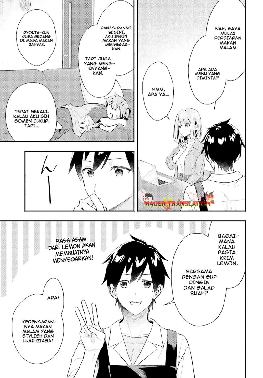 Kajidaikou no Arbeit wo Hajimetara Gakuen Ichi no Bishoujo no Kazoku ni Kiniirarechaimashita Chapter 4 Gambar 18