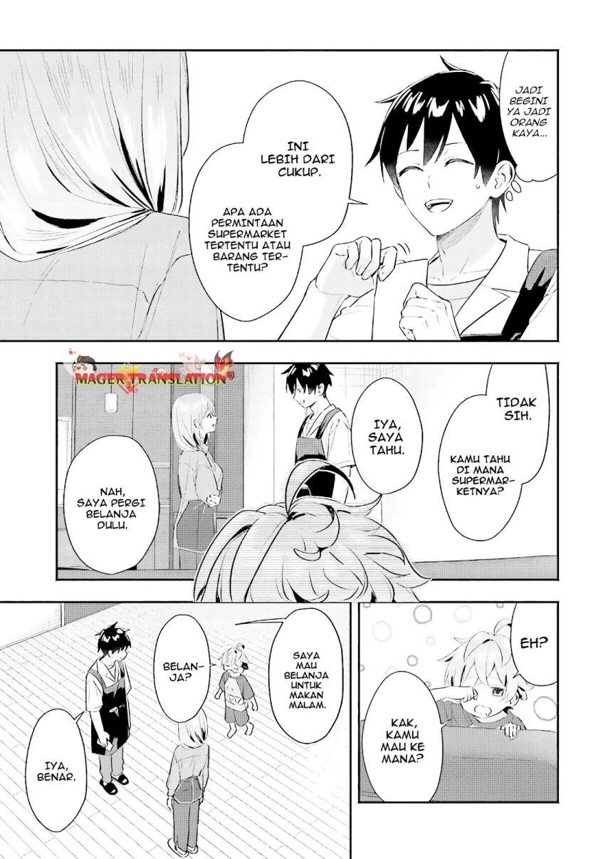 Kajidaikou no Arbeit wo Hajimetara Gakuen Ichi no Bishoujo no Kazoku ni Kiniirarechaimashita Chapter 4 Gambar 20