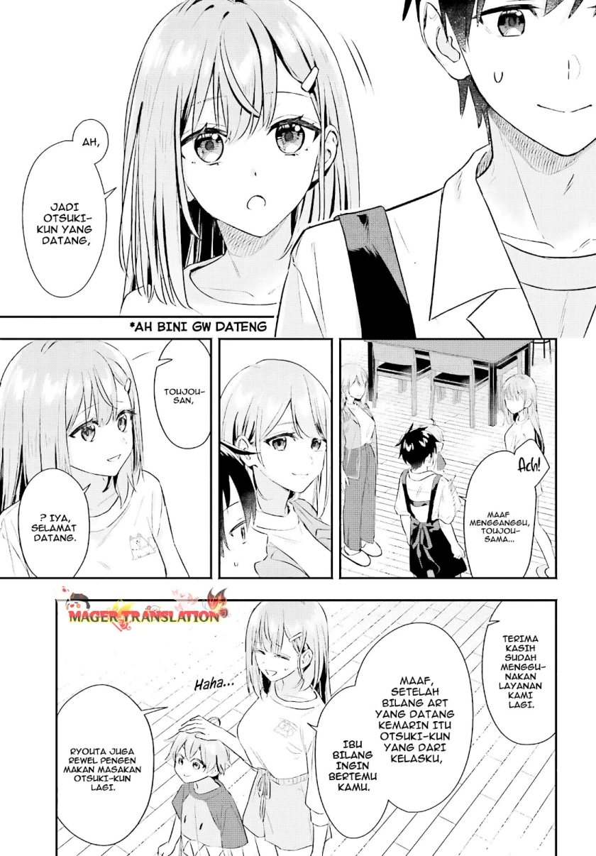 Kajidaikou no Arbeit wo Hajimetara Gakuen Ichi no Bishoujo no Kazoku ni Kiniirarechaimashita Chapter 4 Gambar 8