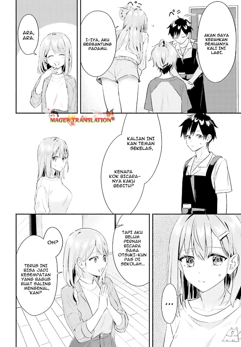 Kajidaikou no Arbeit wo Hajimetara Gakuen Ichi no Bishoujo no Kazoku ni Kiniirarechaimashita Chapter 4 Gambar 9