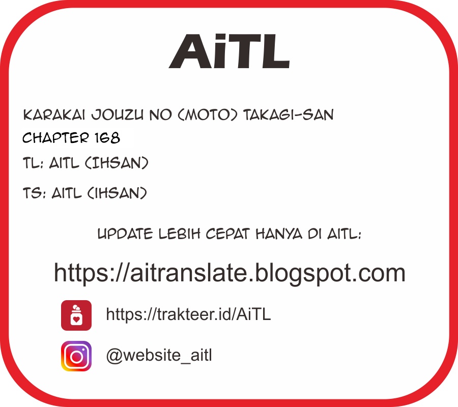 Karakai Jouzu no (Moto) Takagi-san Chapter 168 Gambar 9