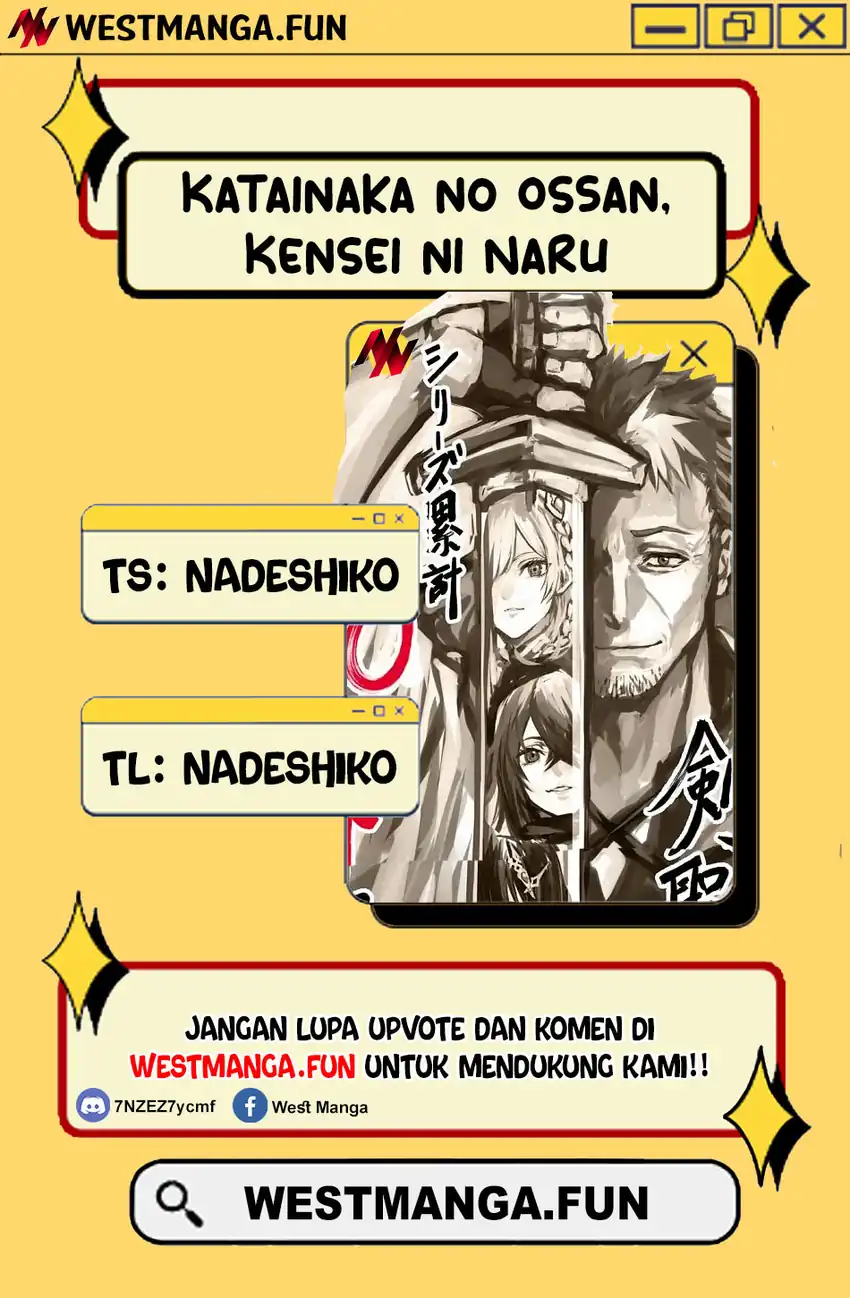 Baca Komik Katainaka no Ossan, Kensei ni Naru ~tada no inaka no kenjutsu shihan datta no ni, taisei shita deshi-tachi ga ore wo hottekurenai ken~ Chapter 35.1 Gambar 1