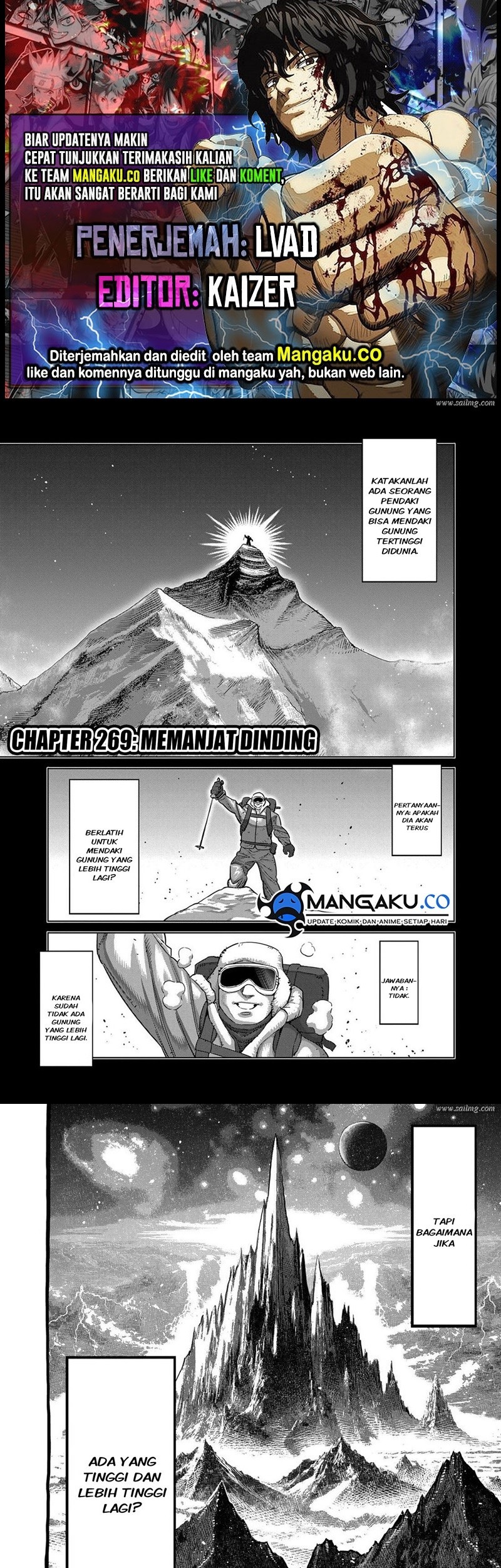 Baca Komik Kengan Omega Chapter 269 Gambar 1