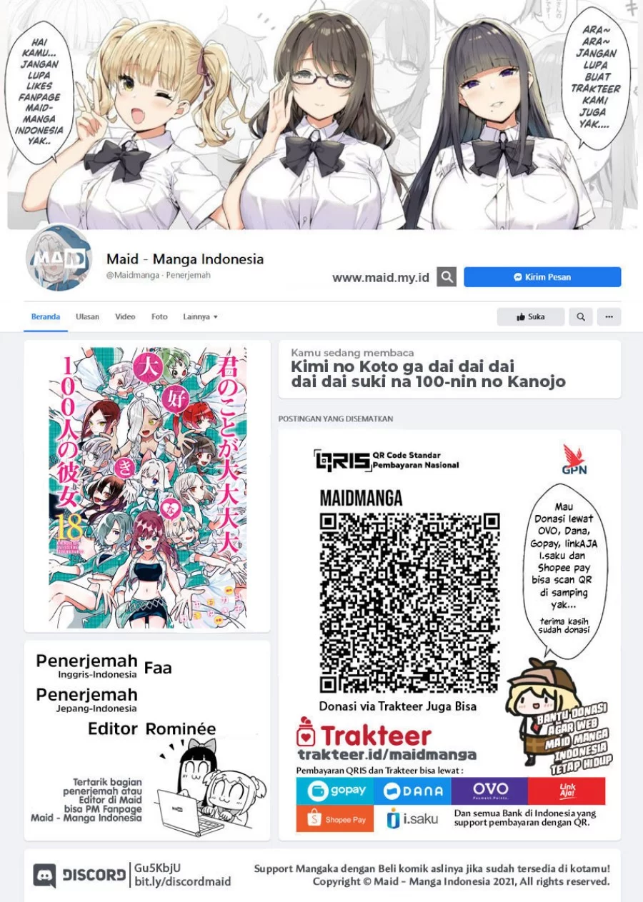 Baca  Kimi no Koto ga Dai Dai Dai Dai Daisuki na 100-ri no Kanojo Chapter 134 Gambar 2