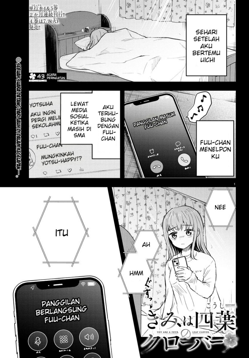 Baca Kimi wa Yotsuba no Clover Chapter 43 Gambar 2