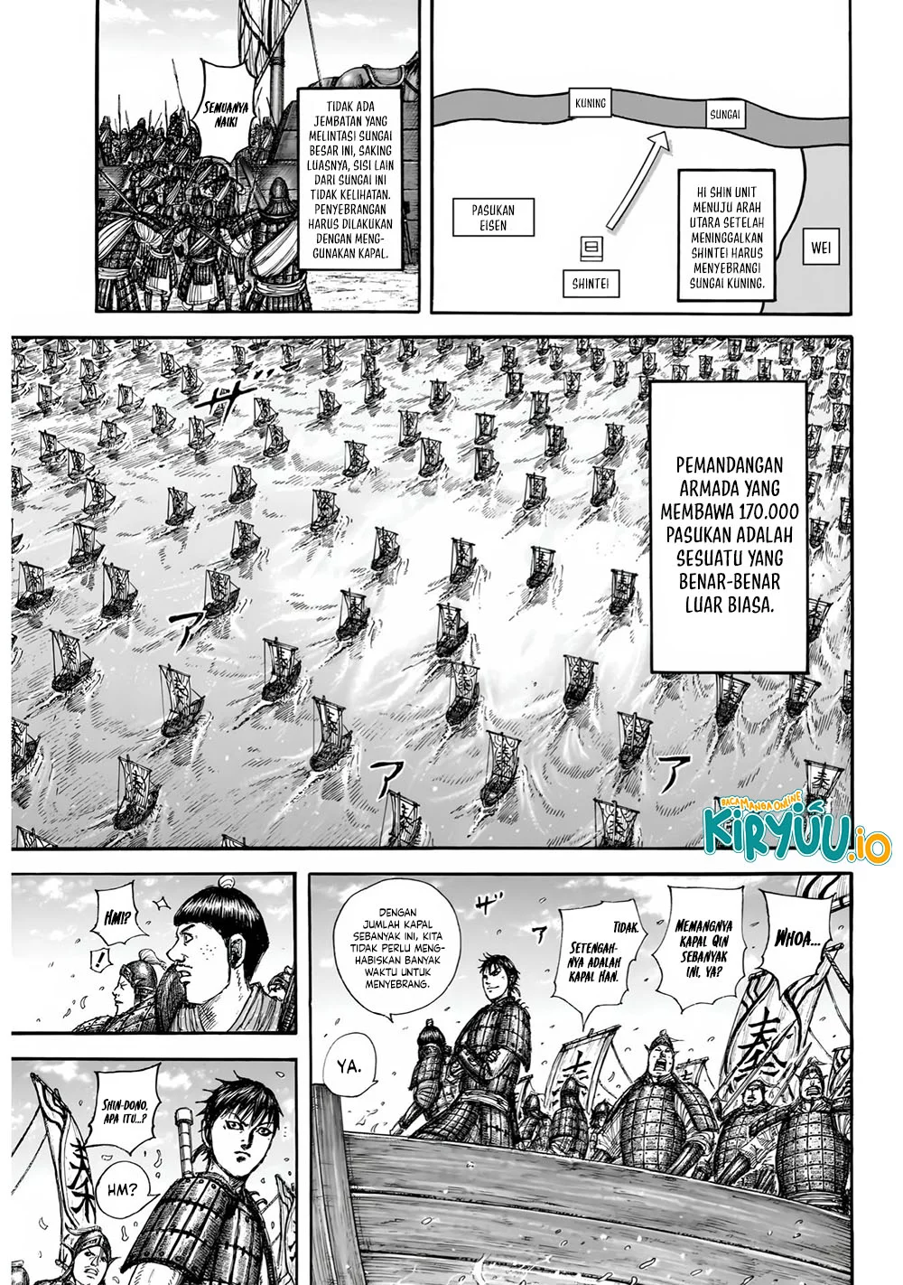 Kingdom Chapter 850 Gambar 9
