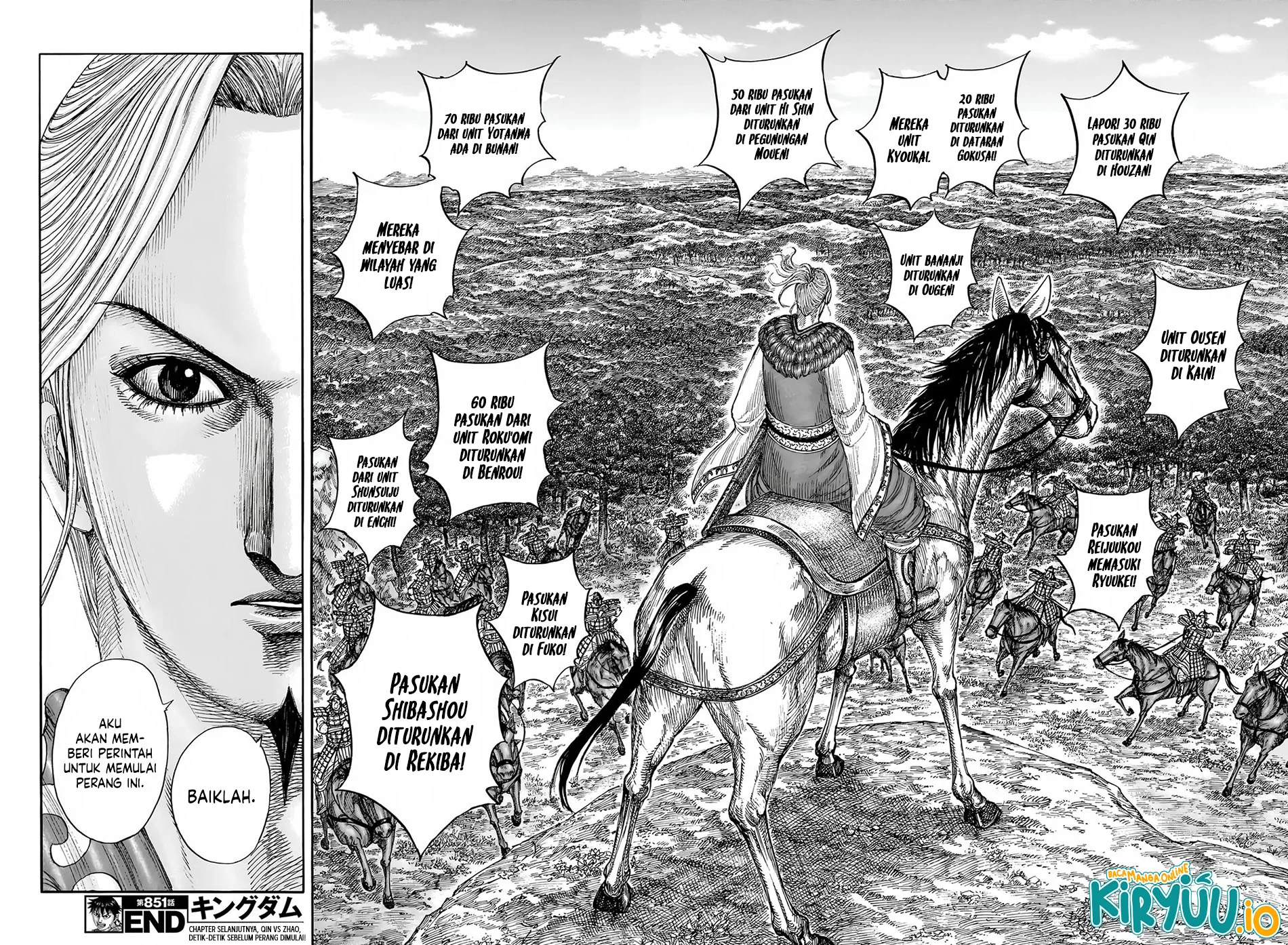 Kingdom Chapter 851 Gambar 17