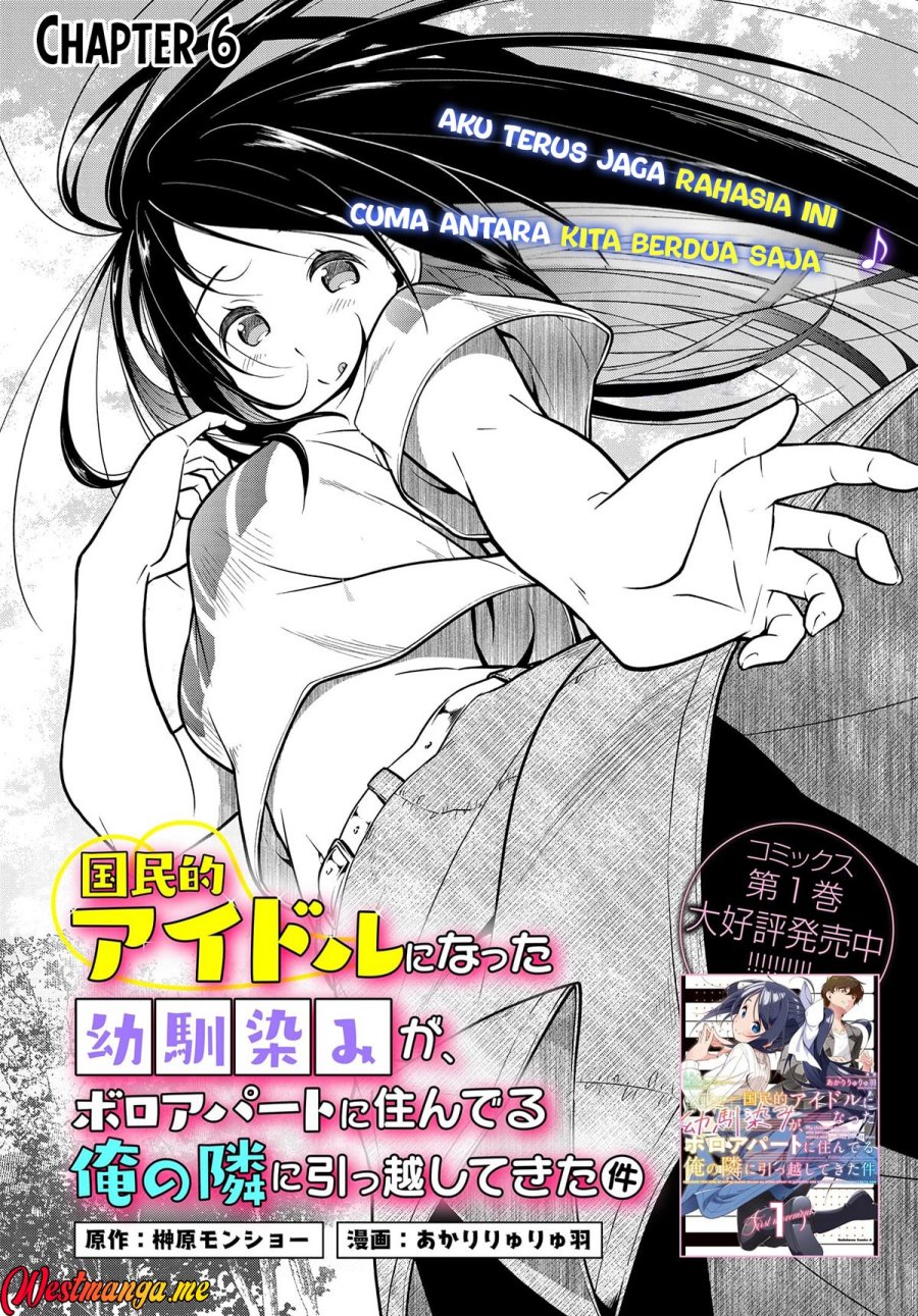 Kokuminteki Idol ni natta Osananajimi ga, Boro Apartment ni Sunderu Ore no Tonari ni Hikkoshite Kita Ken Chapter 6 Gambar 4